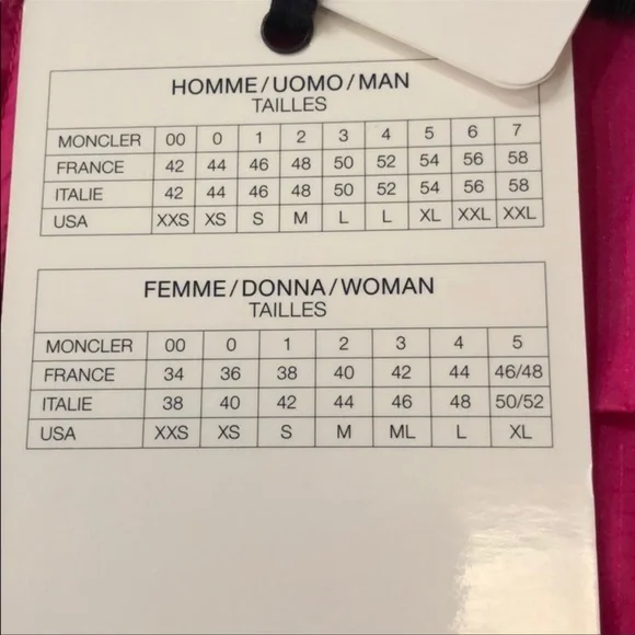 Moncler hot pink Groseille light weight jacket spring zip hooded sz 2 Medium M - Picture 11 of 11